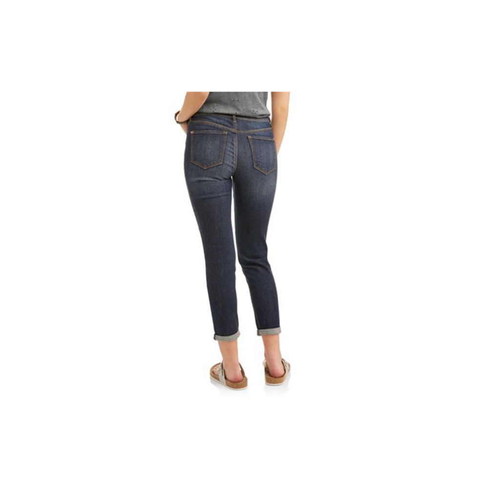 NWT NoBo Distressed Mid Rise Relaxed Skinny Jeans - Picture 2 of 2